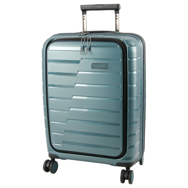 Travelite Air Base 4w Trolley S Vortasche eisblau